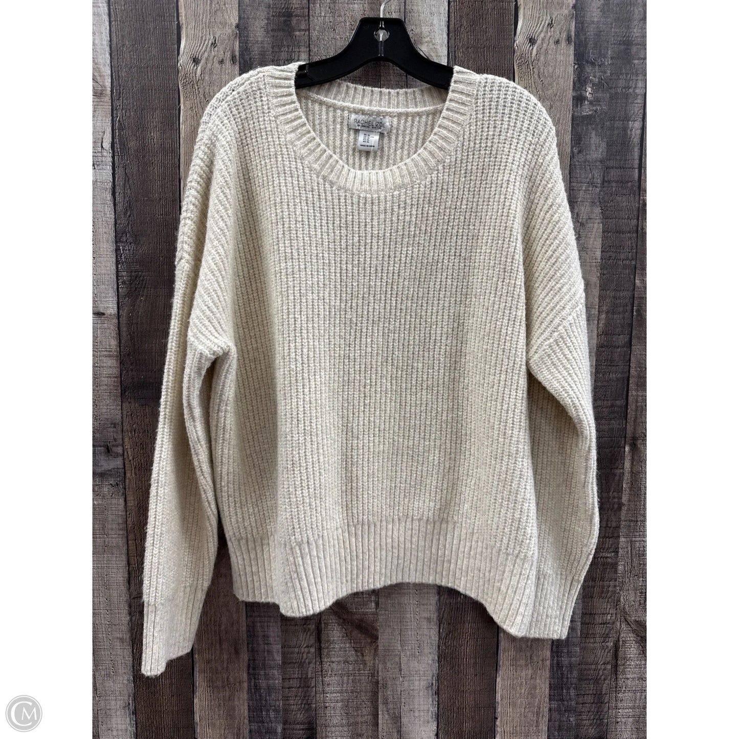 Sweater By Rachel Zoe In Ivory, Size: Xl