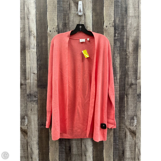 Sweater Cardigan By Cyrus In Peach, Size: M