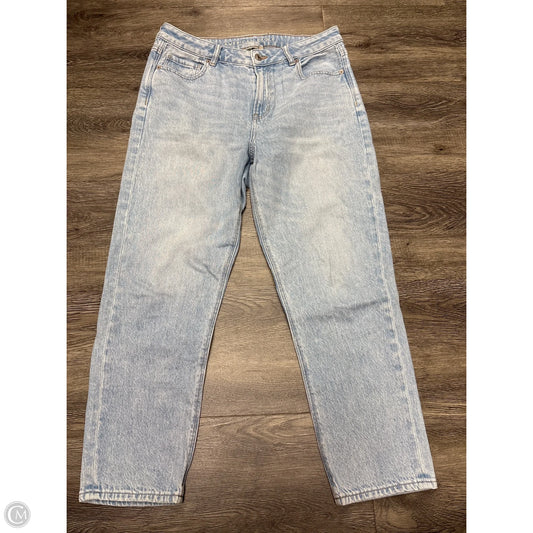 Jeans Straight By American Eagle In Blue Denim, Size: 10