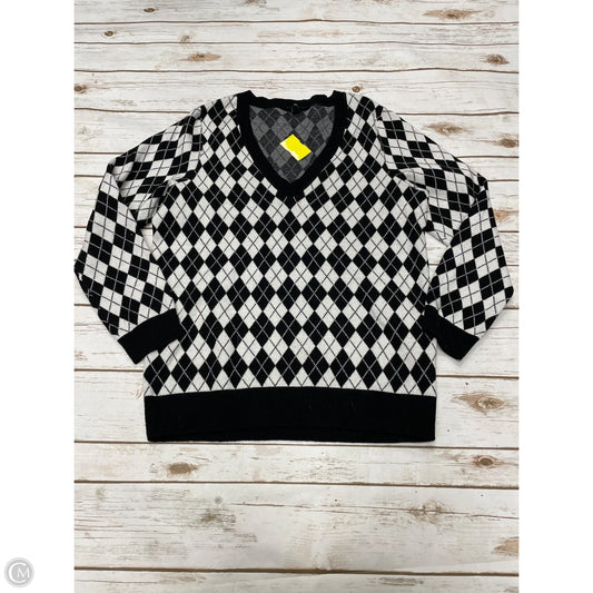 Sweater By Torrid In Black & White, Size: Xl
