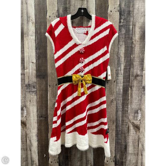 Dress Casual Short By Cme In Red & White, Size: S