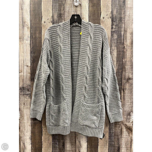 Sweater Cardigan By Cmf In Grey, Size: S