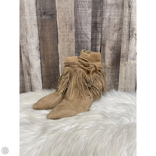 Boots Ankle Heels By Sam Edelman In Tan, Size: 8