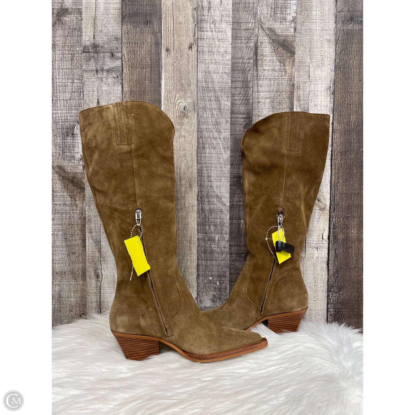 Boots Knee Heels By Dolce Vita In Tan, Size: 7