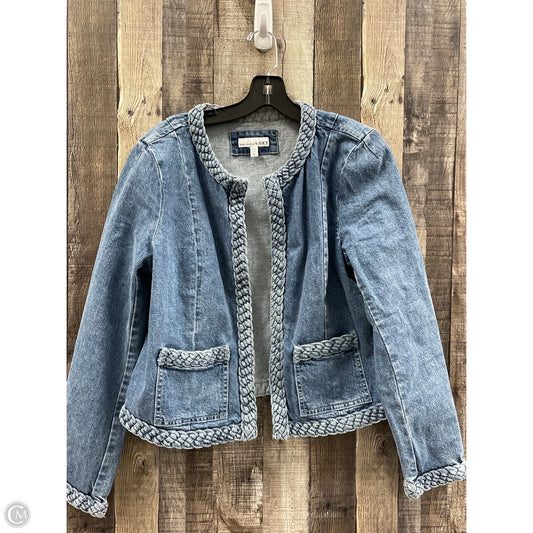 Jacket Denim By Loft In Blue Denim, Size: L