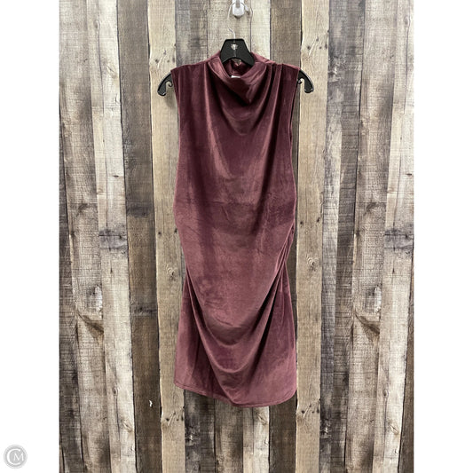 Dress Casual Midi By A New Day In Maroon, Size: L