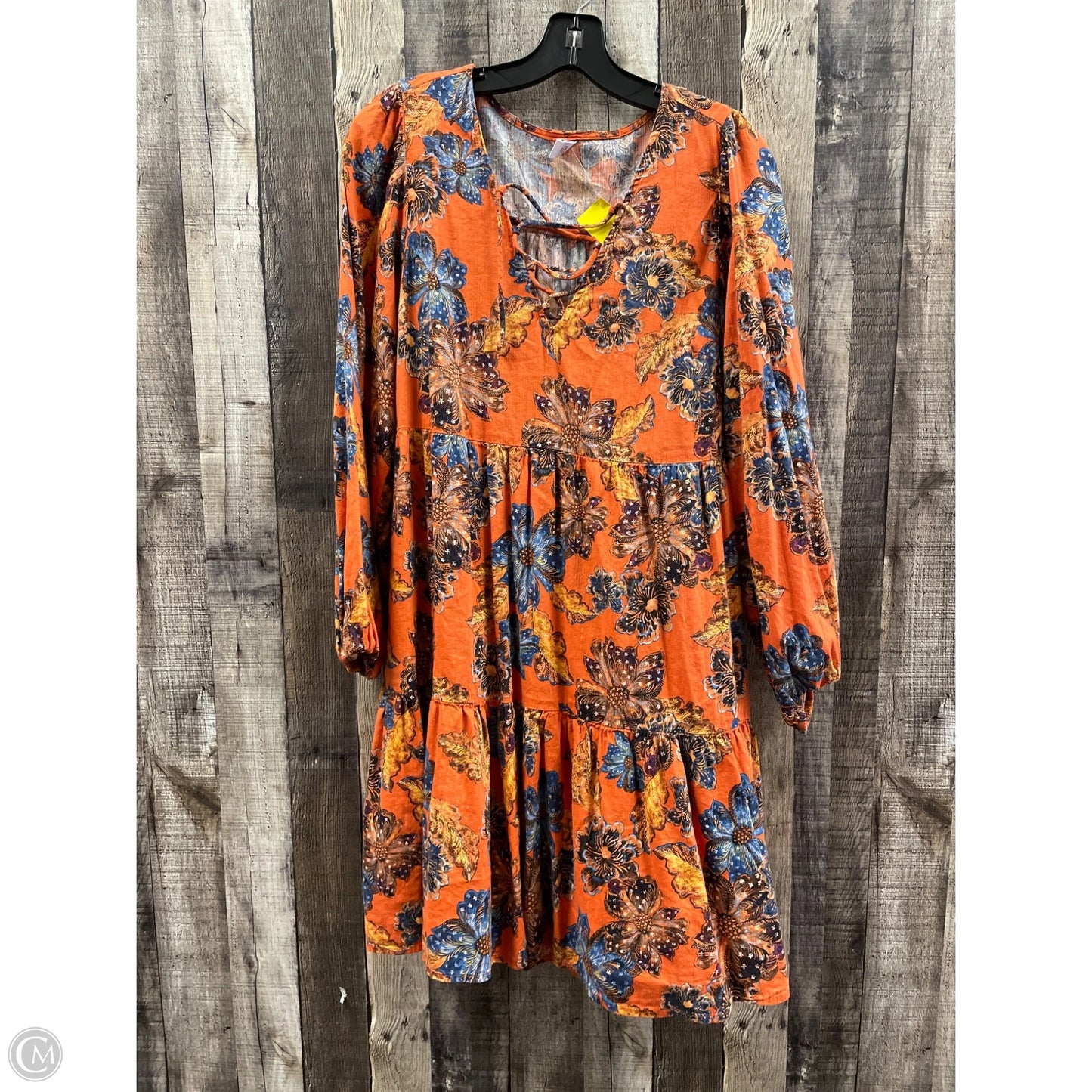 Dress Casual Short By Zz In Orange, Size: M