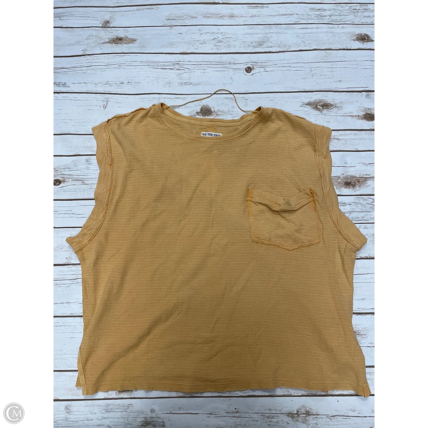 Top Short Sleeve By We The Free In Gold, Size: L