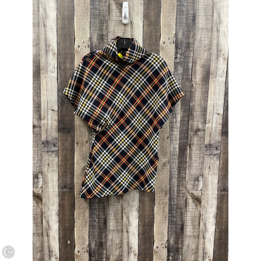 Tunic Short Sleeve By Zara Women In Plaid Pattern, Size: S