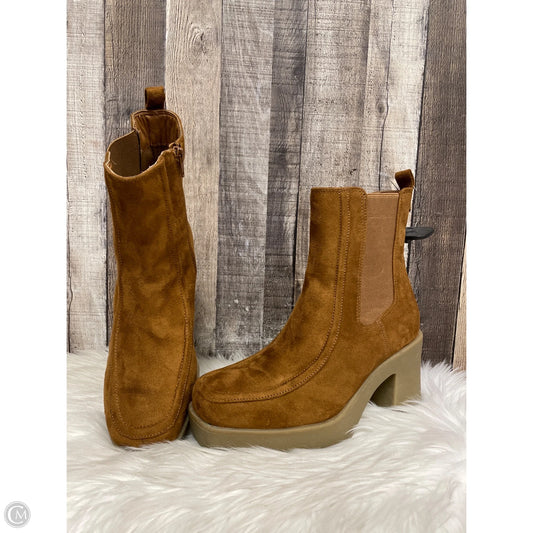 Boots Ankle Heels By Lane Bryant In Brown, Size: 10