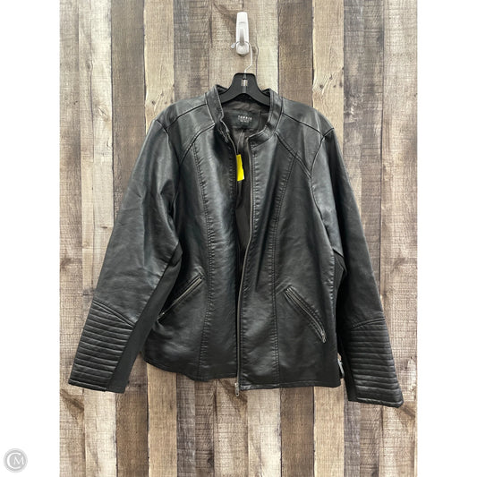 Jacket Moto By Torrid In Black, Size: 3x