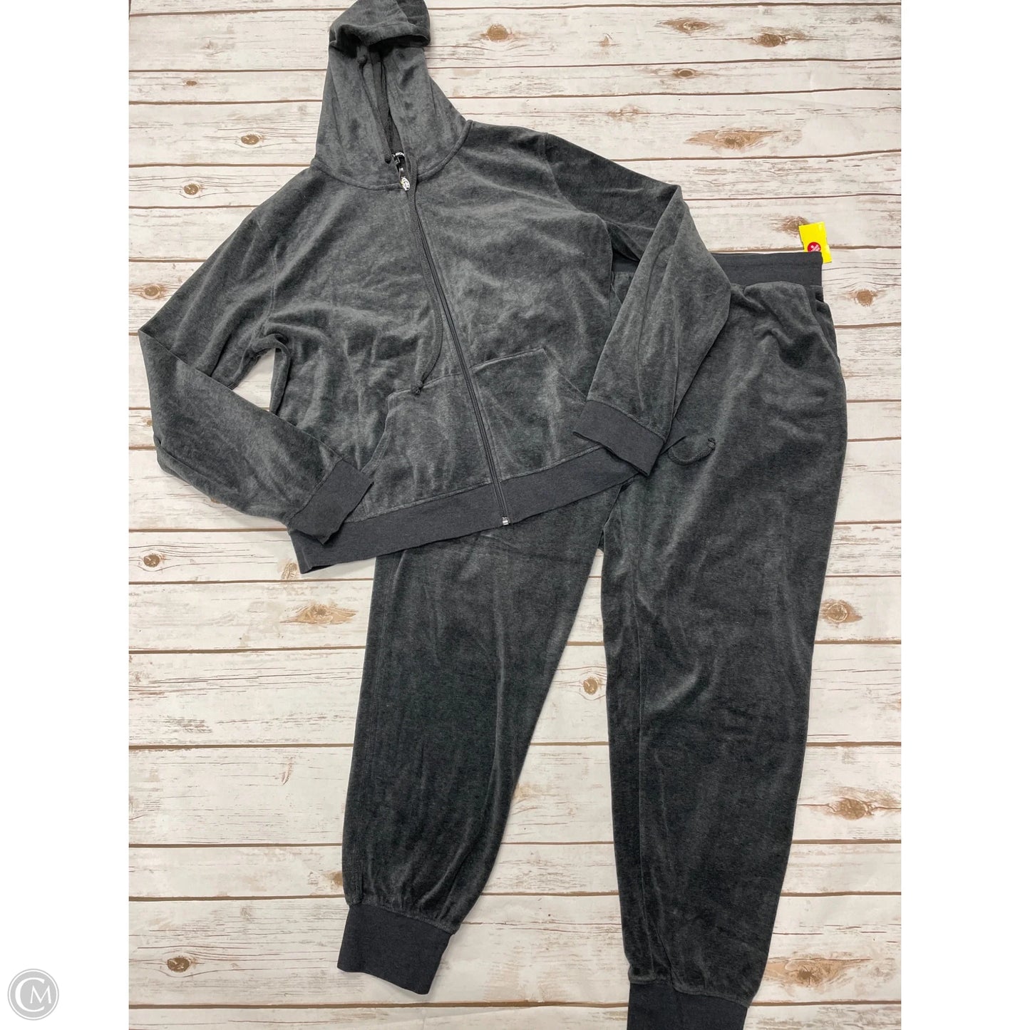 Athletic Pants 2pc By Fashion Nova In Grey, Size: 2x