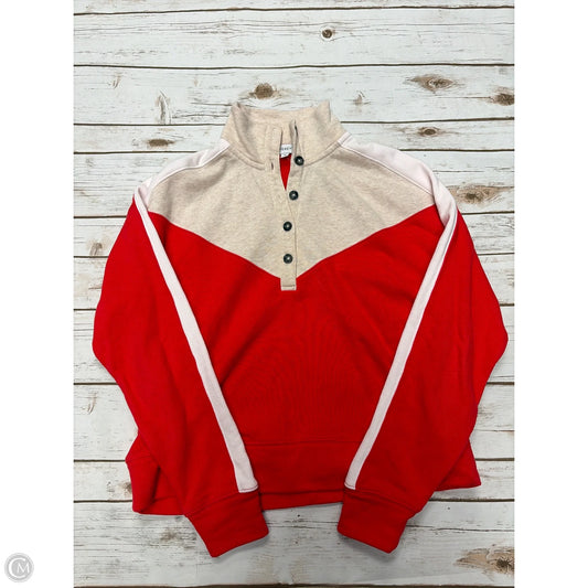 Sweatshirt Crewneck By Evereve In Red & White, Size: M