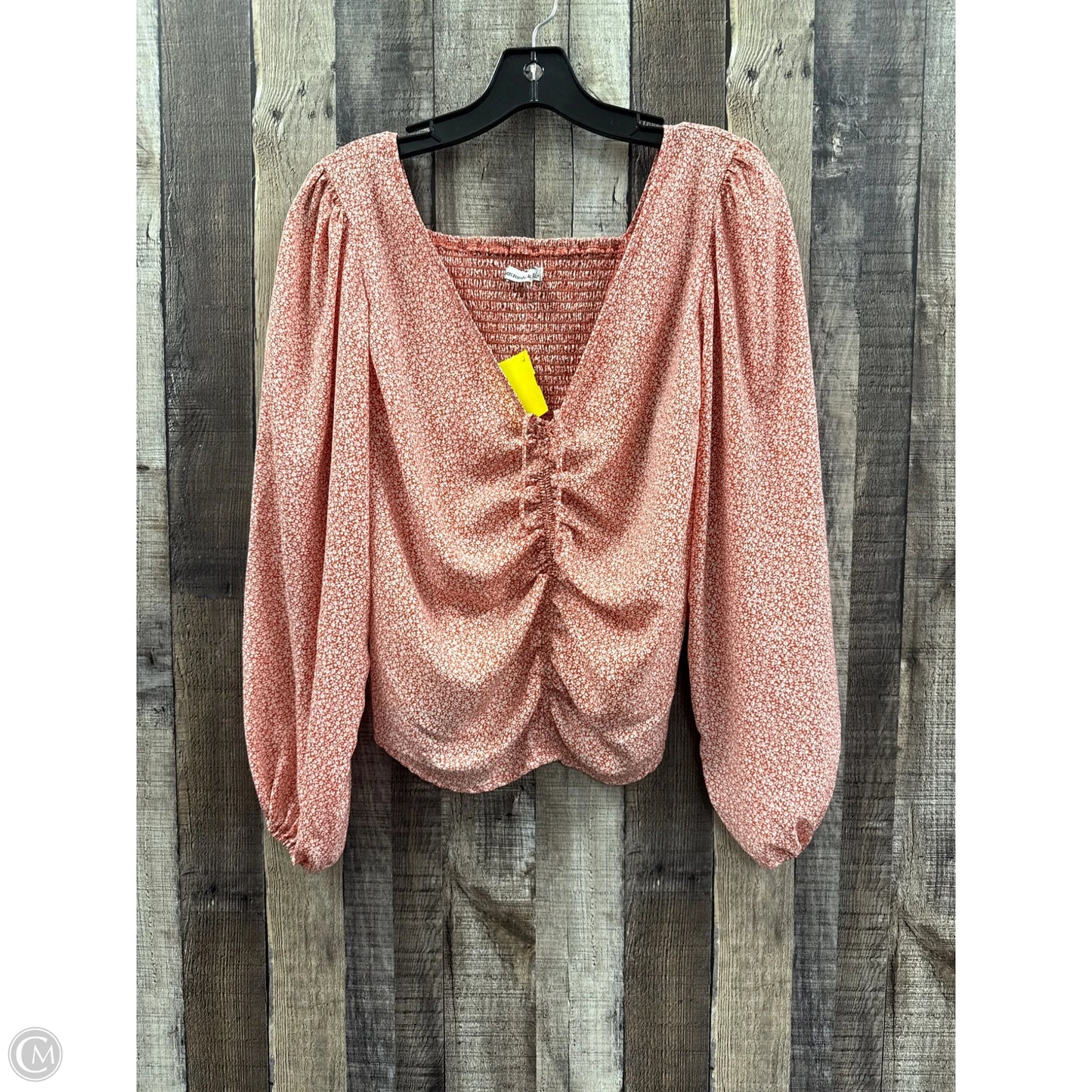 Top Long Sleeve By Abercrombie And Fitch In Multi-colored, Size: M