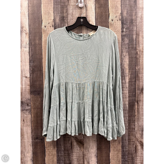 Top Long Sleeve By Altard State In Green, Size: S