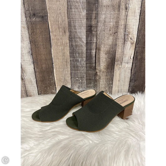 Sandals Heels Block By Sonoma In Green, Size: 9.5