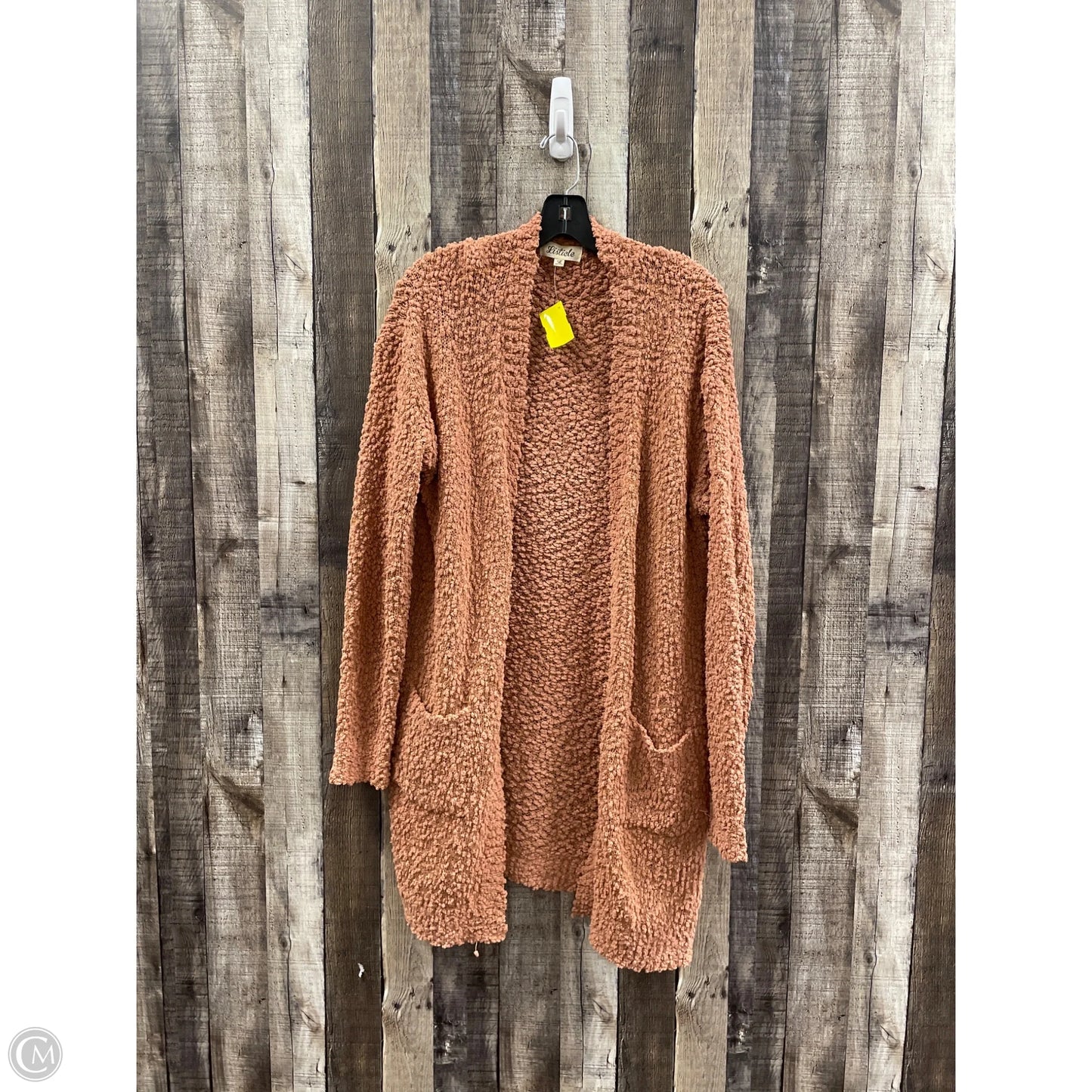 Sweater Cardigan By Listicle In Orange, Size: L