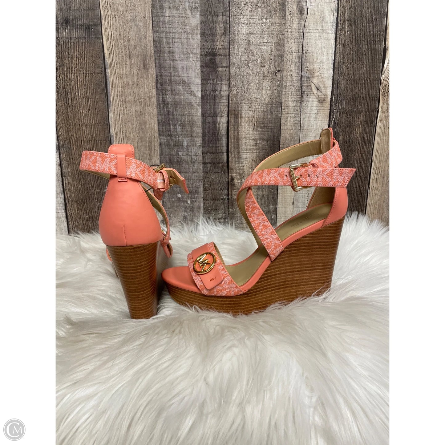 Sandals Designer By Michael Kors In Pink, Size: 7