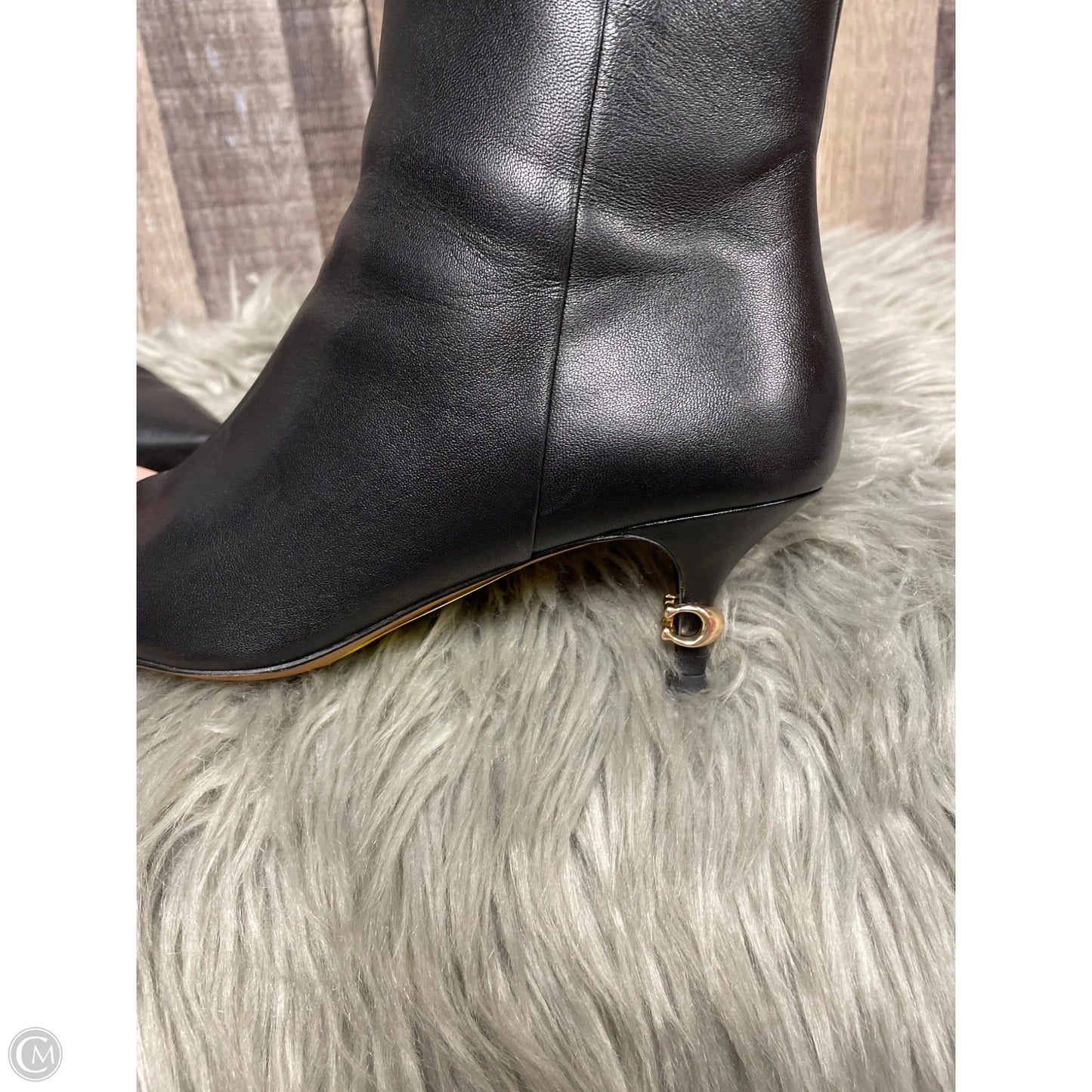 Boots Designer By Coach In Black, Size: 8