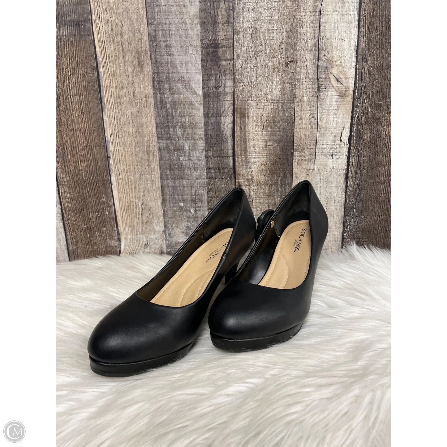 Shoes Heels Stiletto By Solanz In Black, Size: 8