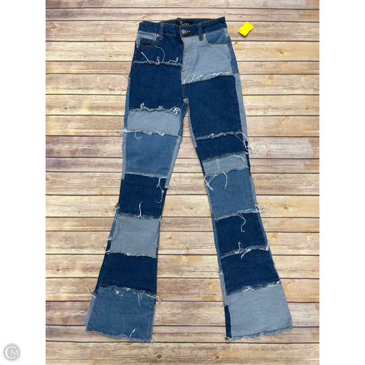 Jeans Flared By Akira In Blue Denim, Size: 0