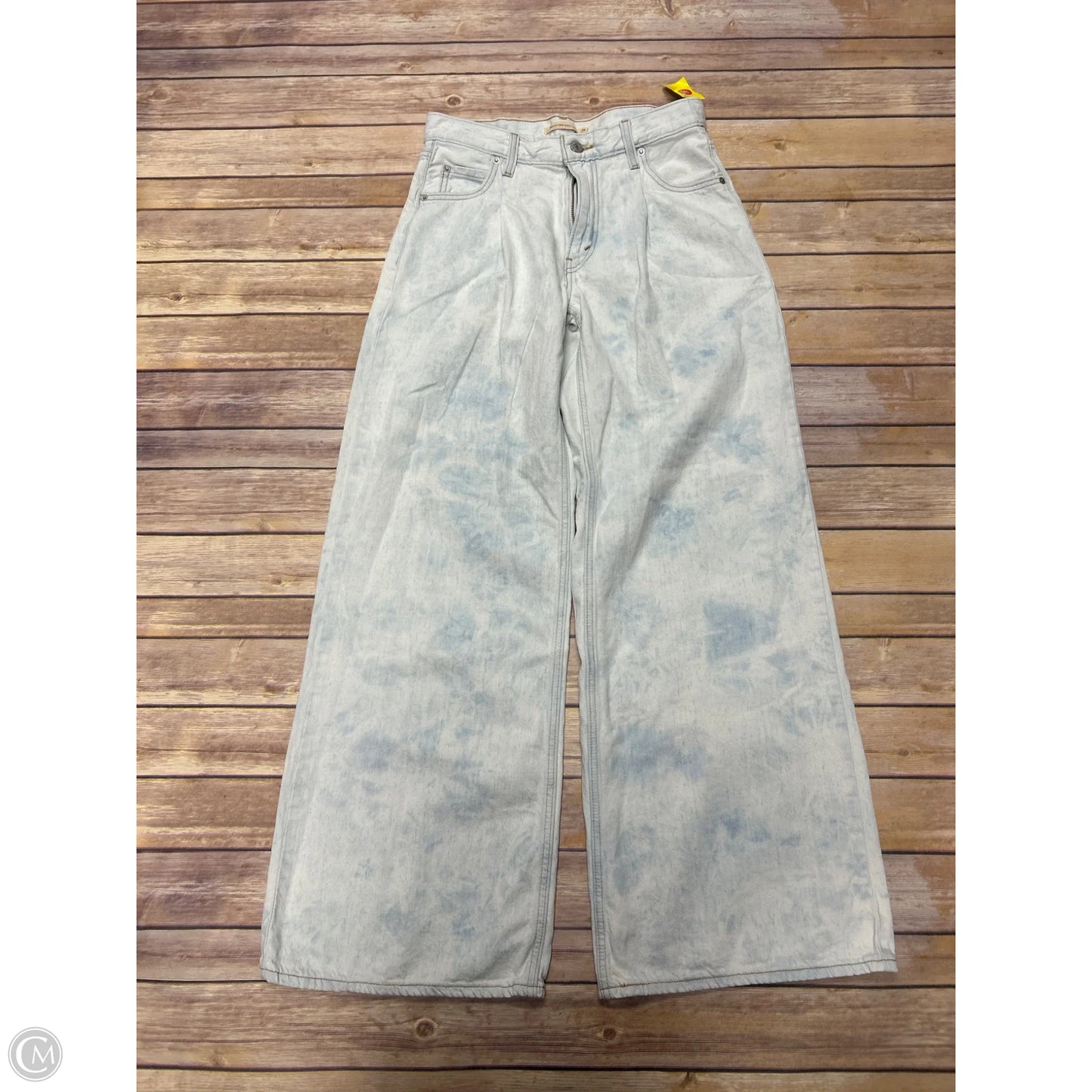 Jeans Wide Leg By Levis In Blue Denim, Size: 2