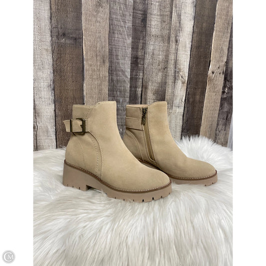 Boots Ankle Heels By Aqua In Tan, Size: 6.5