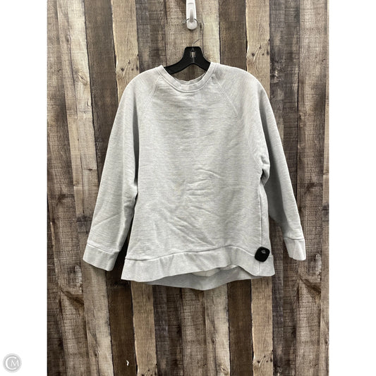 Sweatshirt Crewneck By Zara In Grey, Size: S