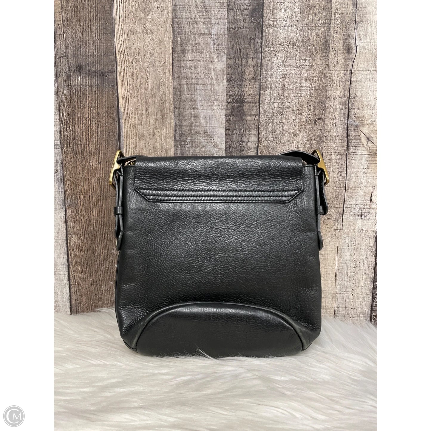 Crossbody Leather By Fossil, Size: Medium