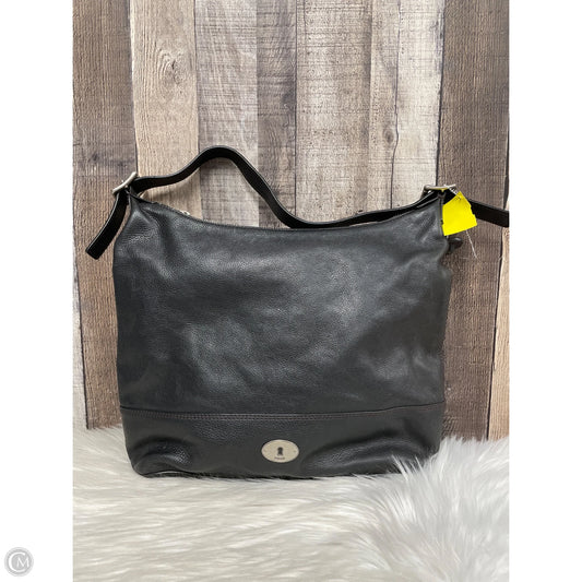 Handbag Leather By Fossil, Size: Large