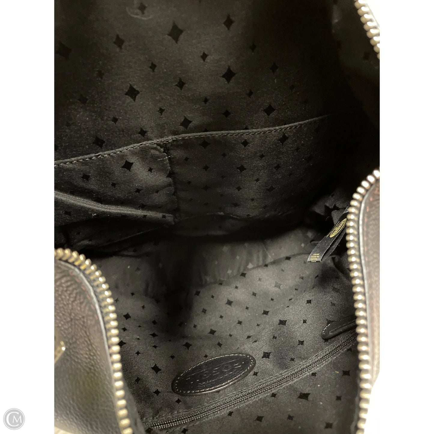 Handbag Leather By Fossil, Size: Large