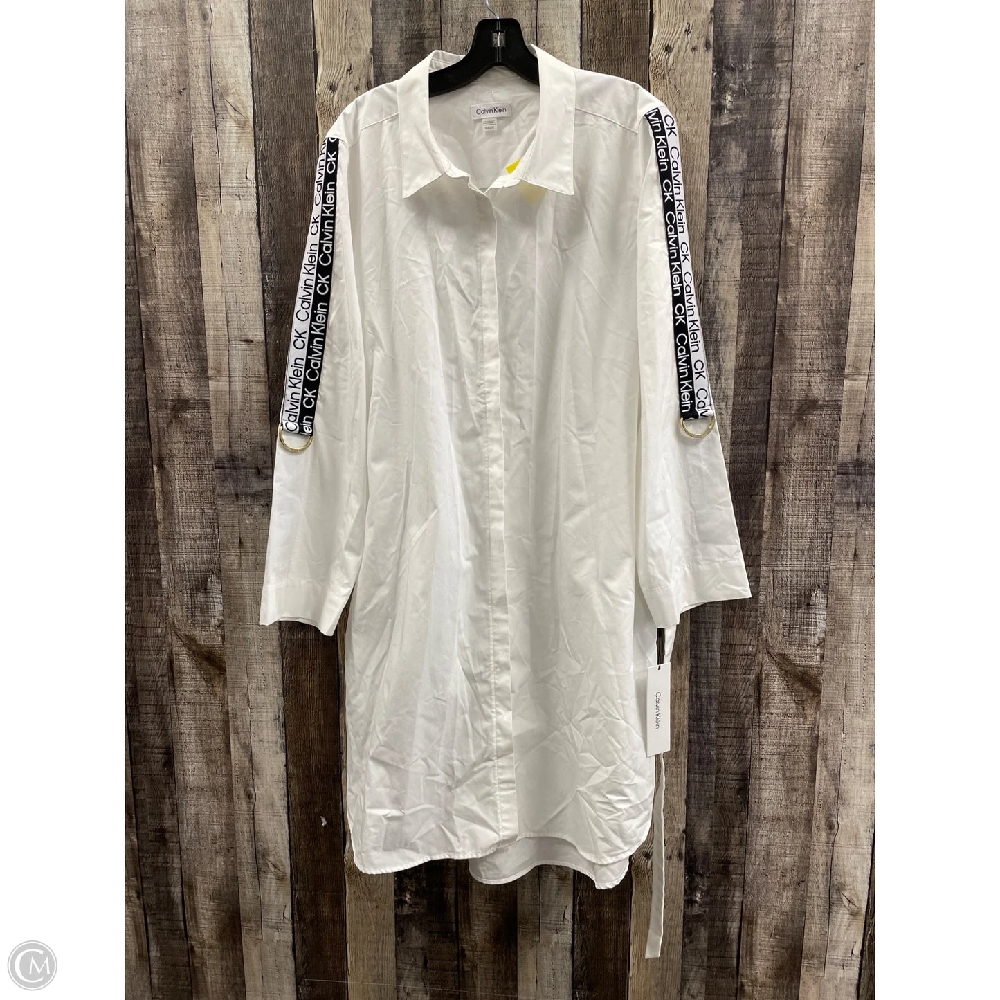 Dress Casual Short By Calvin Klein In Black & White, Size: Xl