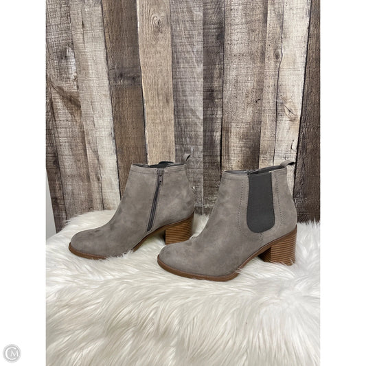 Boots Ankle Heels By Sonoma In Grey, Size: 9.5