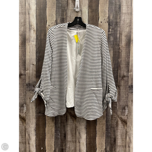 Blazer By Olivia Moon In Striped Pattern, Size: M