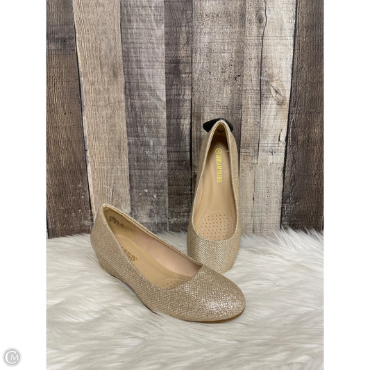 Shoes Heels Wedge By Dream Pairs In Gold, Size: 7
