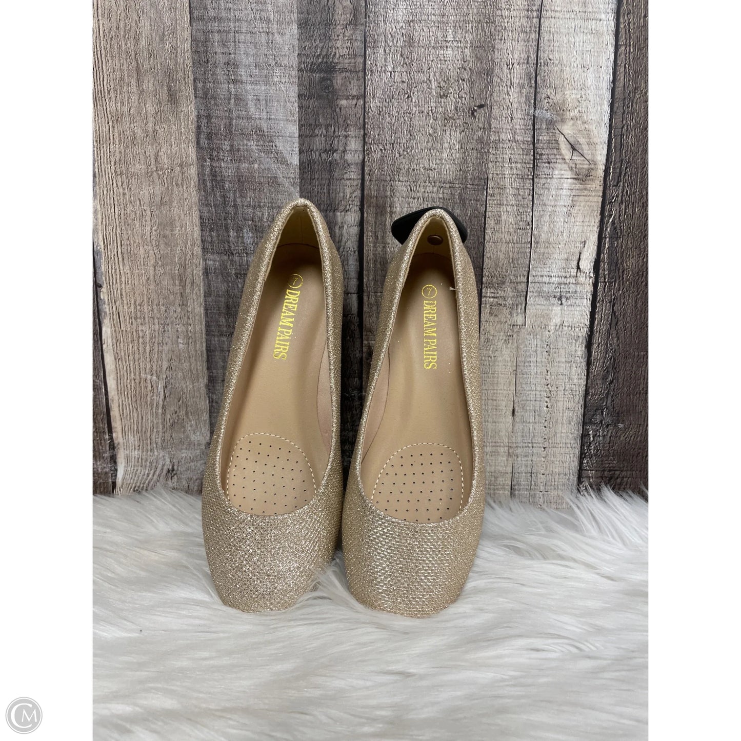 Shoes Heels Wedge By Dream Pairs In Gold, Size: 7