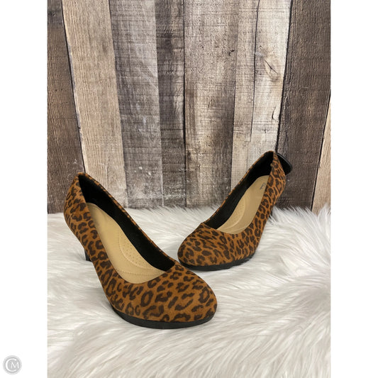 Shoes Heels Stiletto By Clarks In Animal Print, Size: 7.5