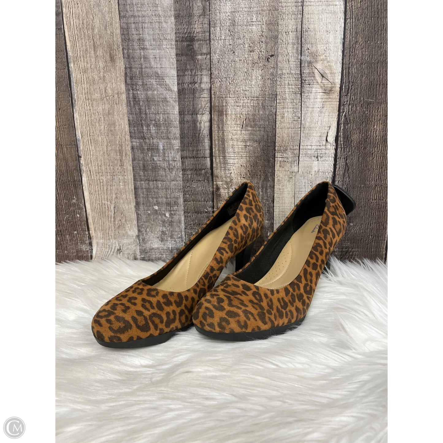 Shoes Heels Stiletto By Clarks In Animal Print, Size: 7.5