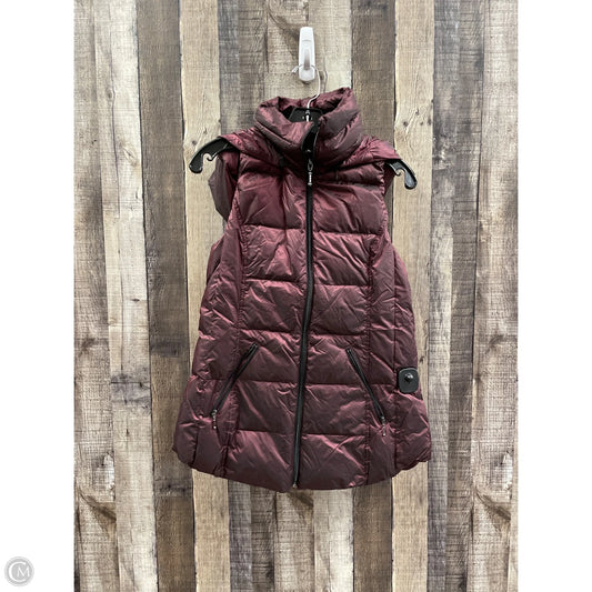 Vest Puffer & Quilted By Cmf In Maroon, Size: S