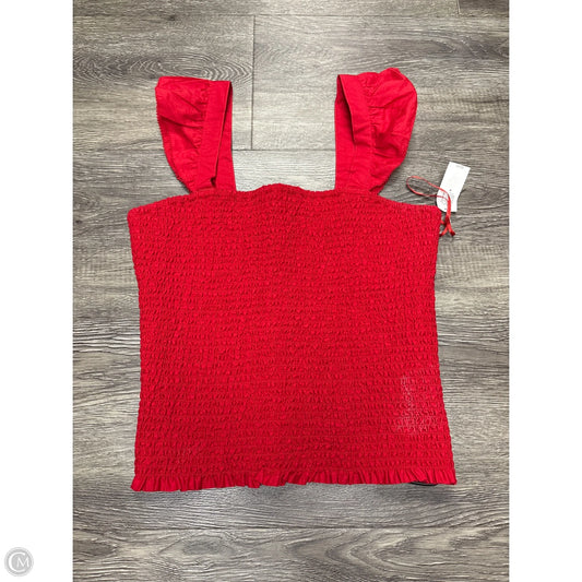 Top Sleeveless By Old Navy In Red, Size: M