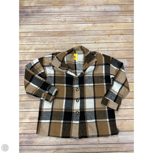 Jacket Shirt By Cme In Plaid Pattern, Size: M