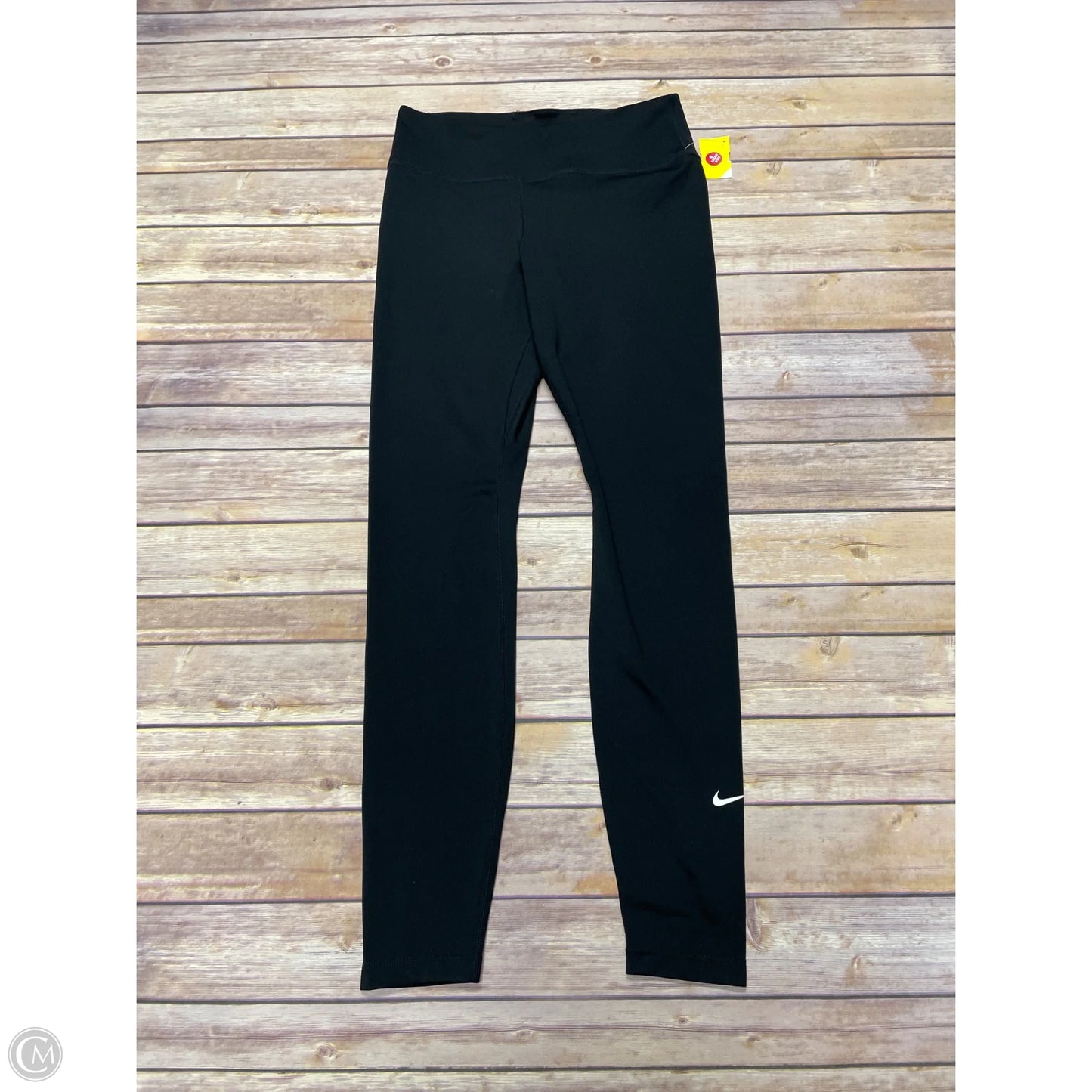 Athletic Leggings By Nike In Black, Size: M