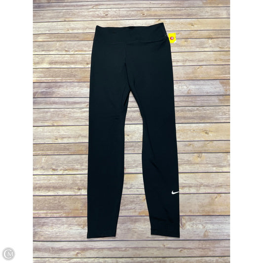 Athletic Leggings By Nike In Black, Size: M