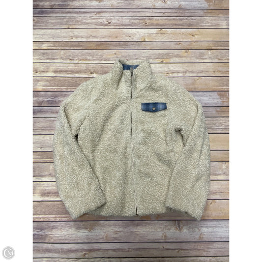 Jacket Faux Fur & Sherpa By Pendleton In Ivory, Size: M
