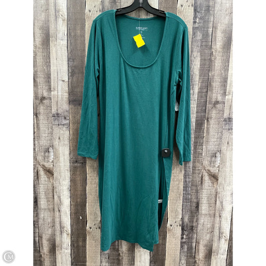 Tunic Long Sleeve By Torrid In Green, Size: 2x