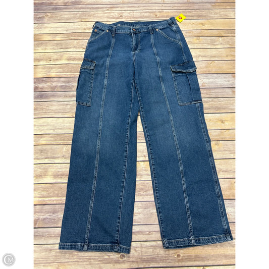 Jeans Straight By Gap In Blue Denim, Size: 12