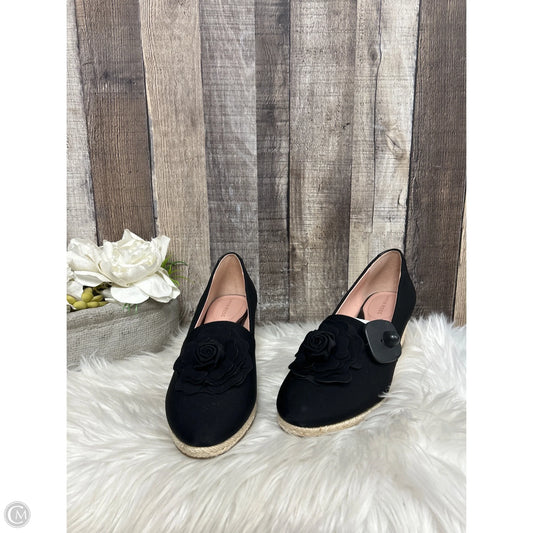 Shoes Heels Wedge By Taryn Rose In Black & Tan, Size: 9