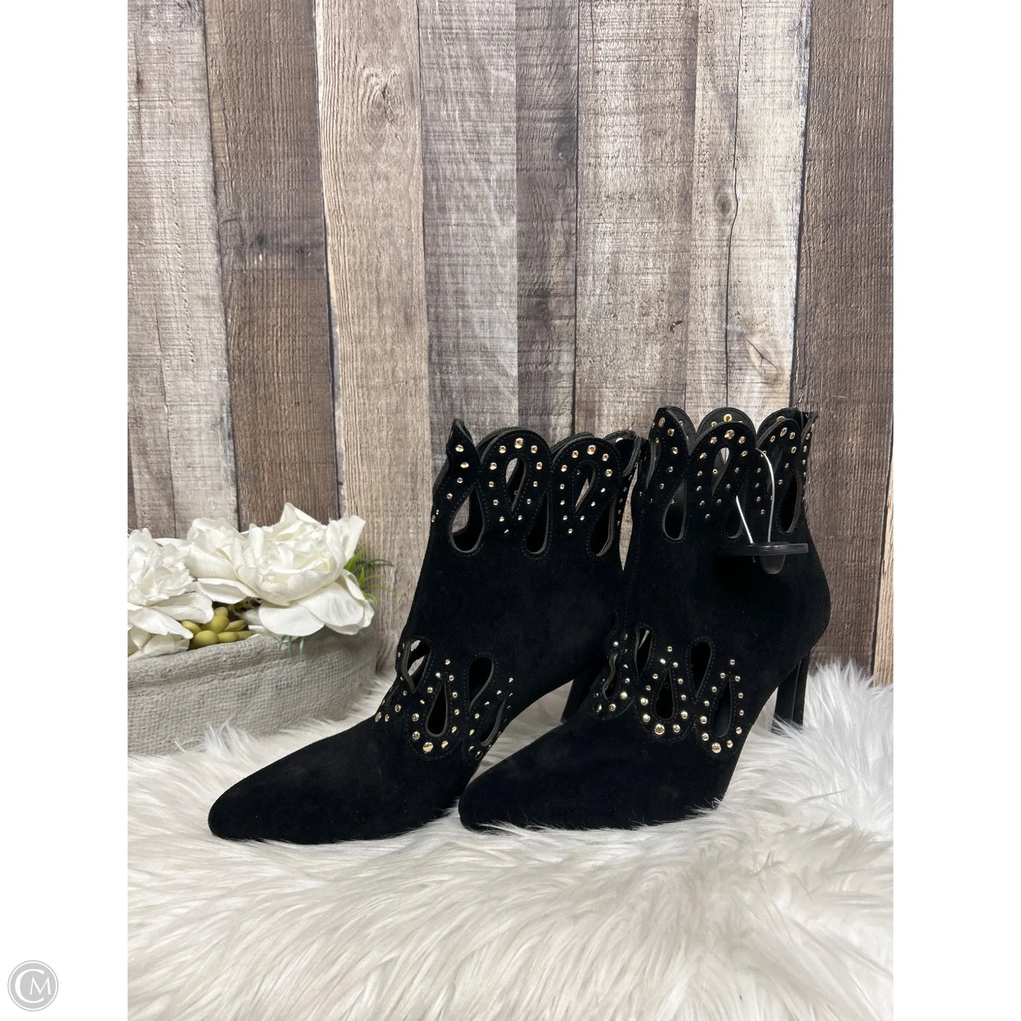 Boots Ankle Heels By Cme In Black, Size: 9.5
