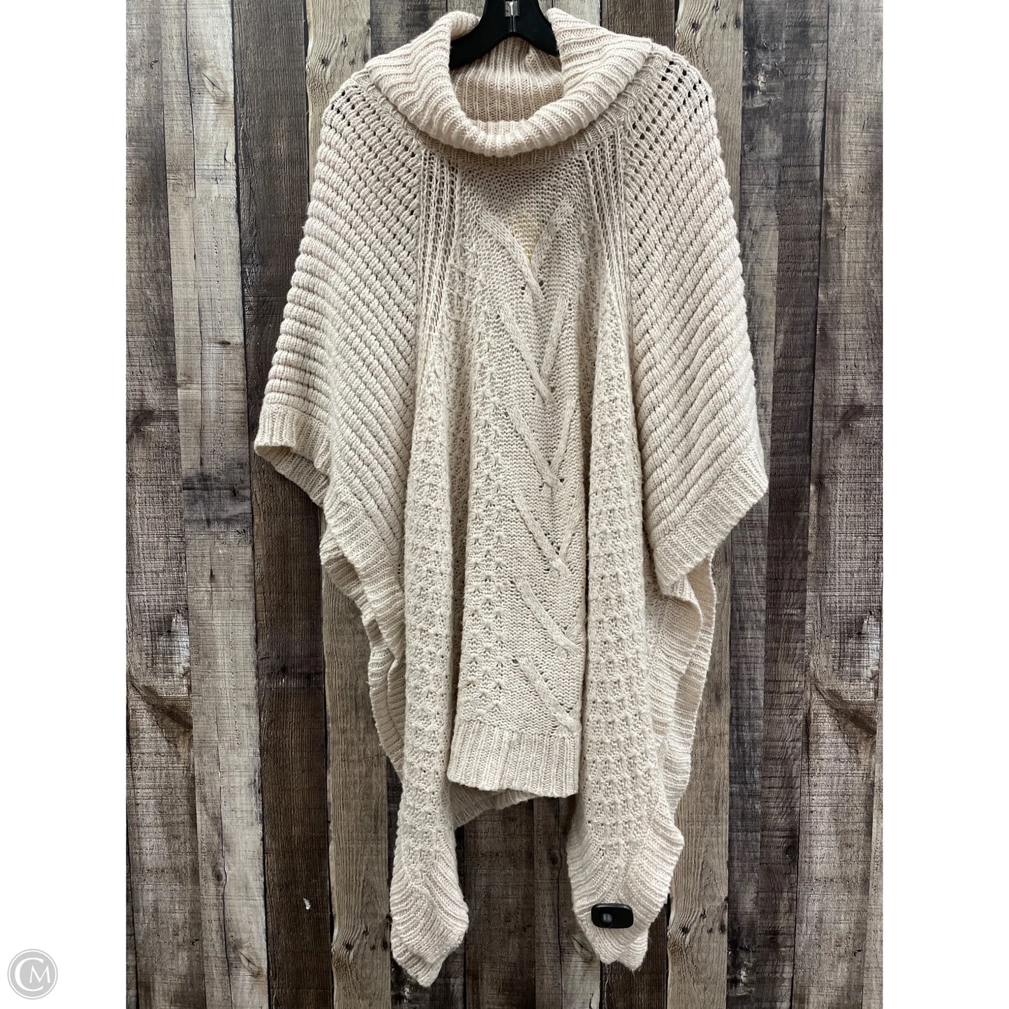 Poncho By Mossimo In Beige, Size: L