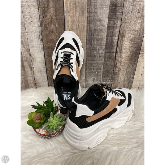 Shoes Sneakers Platform By Steve Madden In Black & White, Size: 8
